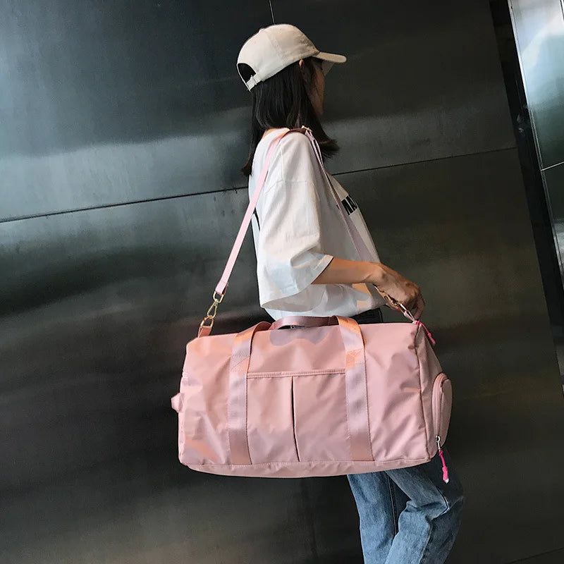 Waterproof Gym Bag with Shoe Compartment for Men and Women