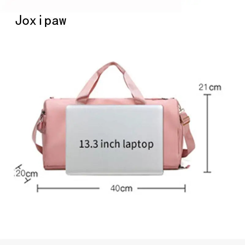 Waterproof Nylon Travel Handbag Women Large Capacity Sports Gym Tote Bags