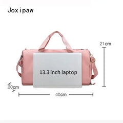 Waterproof Nylon Travel Handbag Women Large Capacity Sports Gym Tote Bags