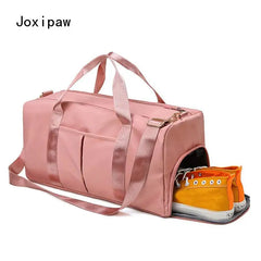 Waterproof Nylon Travel Handbag Women Large Capacity Sports Gym Tote Bags