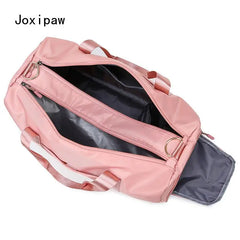 Waterproof Nylon Travel Handbag Women Large Capacity Sports Gym Tote Bags