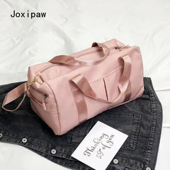 Waterproof Nylon Travel Handbag Women Large Capacity Sports Gym Tote Bags