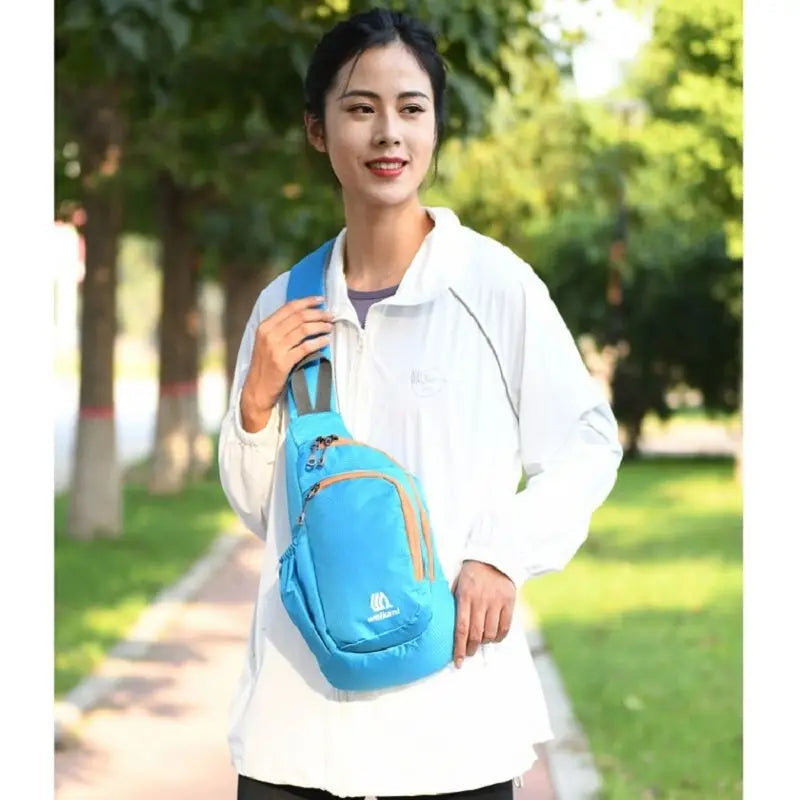Outdoor Mountaineering Sports Chest Bag Nylon Waterproof Messenger Bag