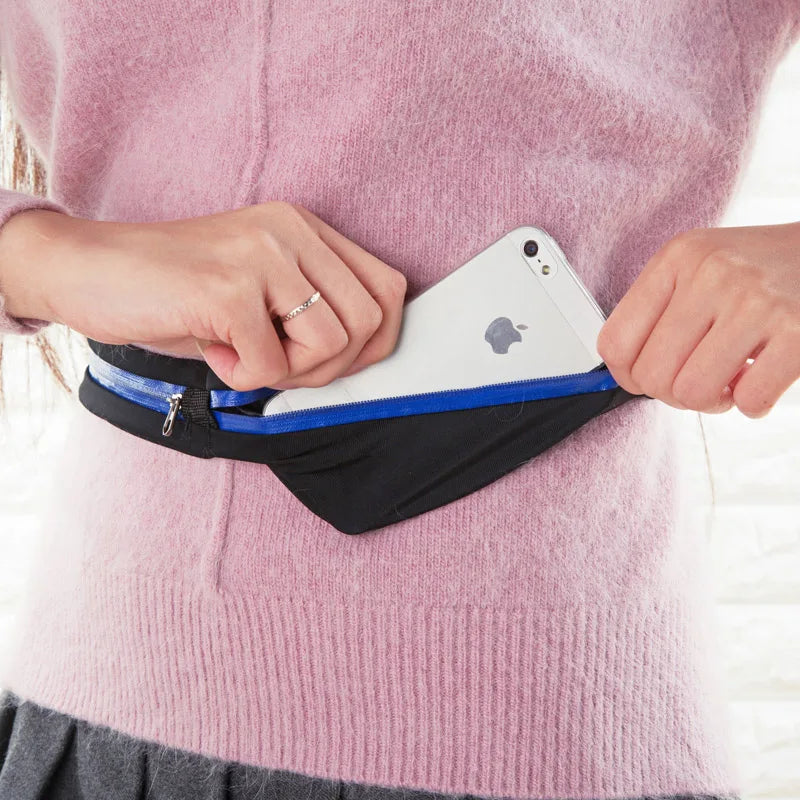 Outdoor Running Waist Belt with Invisible Pockets