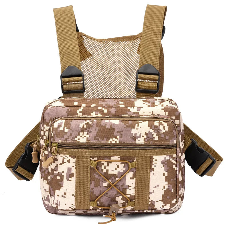 Tactical Chest Bag Running Vest Camouflage Sports Backpack