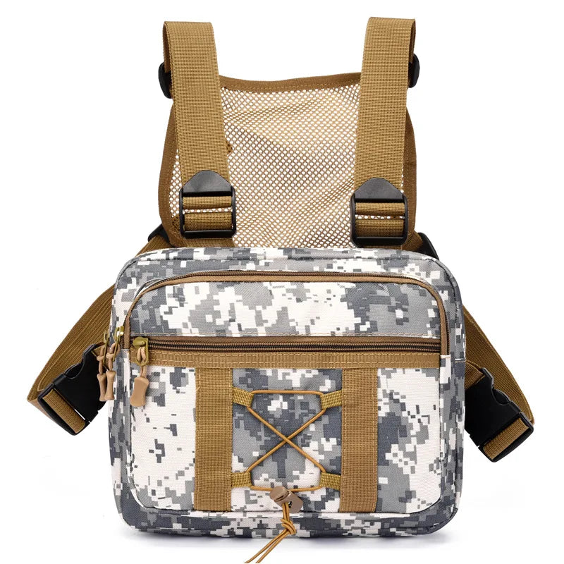 Tactical Chest Bag Running Vest Camouflage Sports Backpack