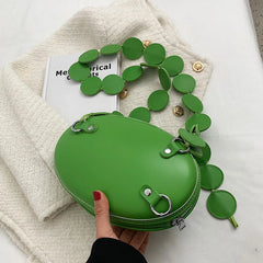 Egg Shape Circular Shoulder Bag Crossbody Messenger Bags for Women Ladies