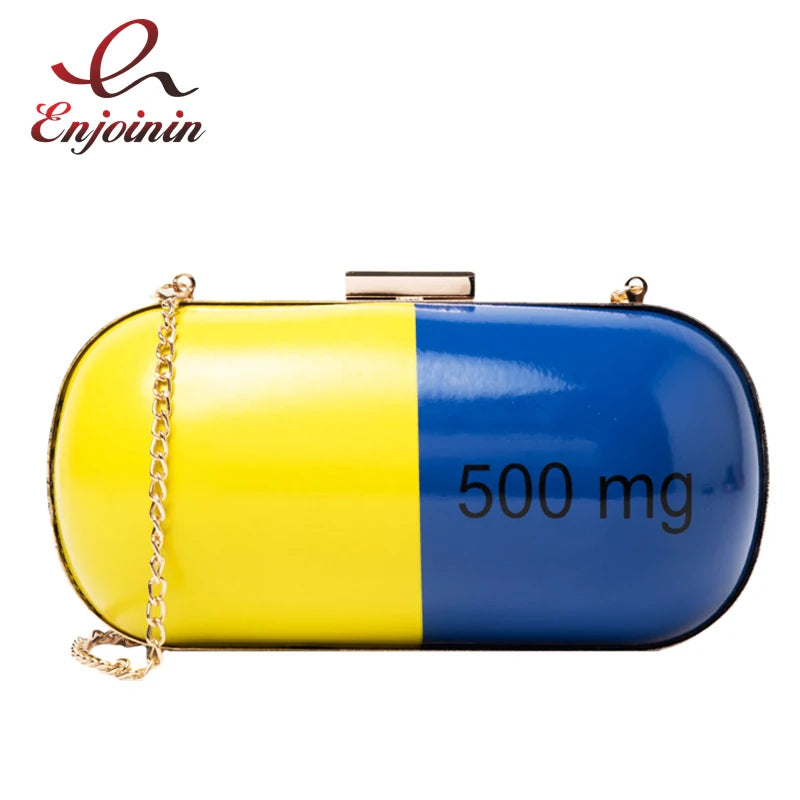 Oval Purses Handbags Party Clutch Evening Bag Chain Shoulder Crossbod