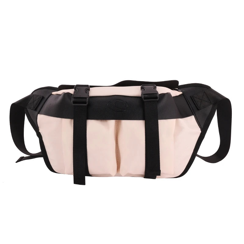 Oversize Fanny Pack Canvas Chest Bag Phone Purse Waist Bag