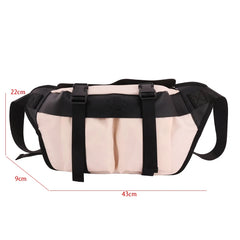 Oversize Fanny Pack Canvas Chest Bag Phone Purse Waist Bag
