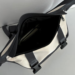 Oversize Fanny Pack Canvas Chest Bag Phone Purse Waist Bag