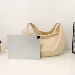 Oversized Large Capacity Women Shoulder Bag Half Moon Handbag Messenger Tote