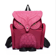 Owl Shape Embossed Shoulder Backpack Bags Satchel Travel Bag Womens' PU Backpack