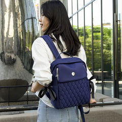 Oxford Backpack School Female Bags Solid Women Business Bags