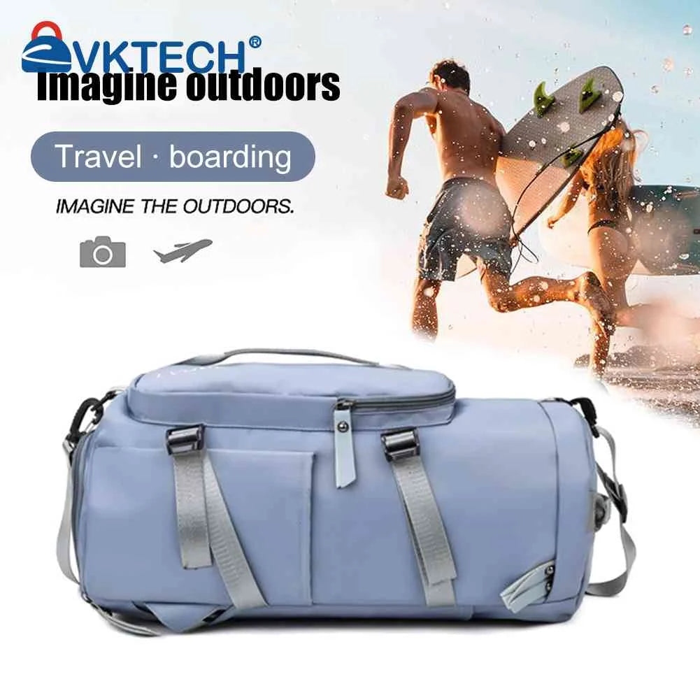 Oxford Backpack Men Women Gym Fitness Training Sports Bag Camping