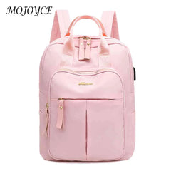 Oxford Cloth Backpack USB Anti-theft Women Student Scho