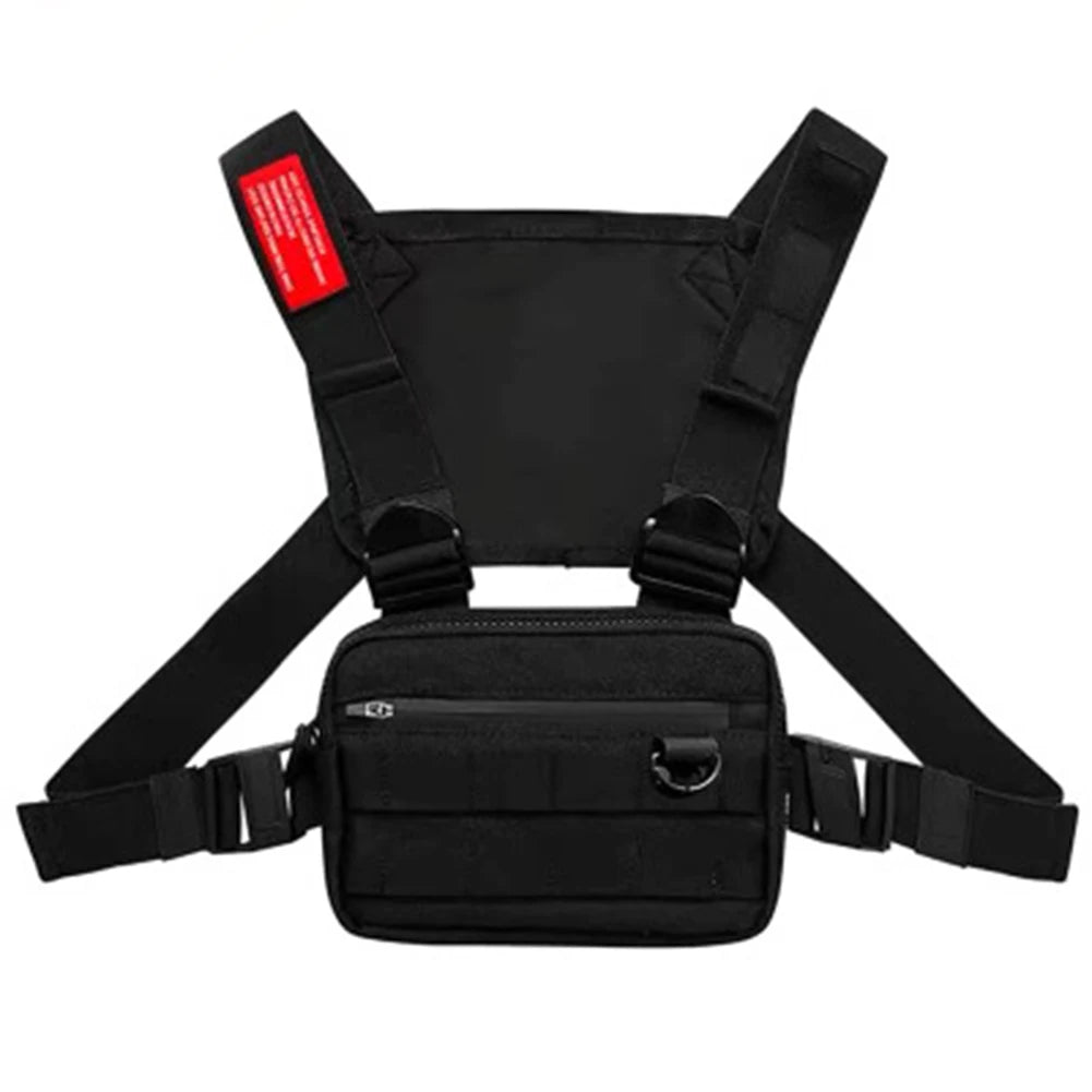 Oxford Cloth Chest Rig Bag Hip Hop Multifunctional Harness Chest Waist Pack Bags
