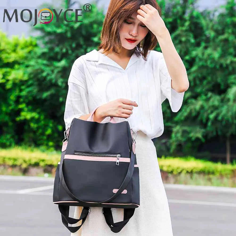 Oxford Cloth Backpack Shoulder Bag Ladies Travel Knapsack