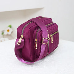 Middle-aged Women's Shoulder Bag Casual Multi-layer Messenger Collection Purse
