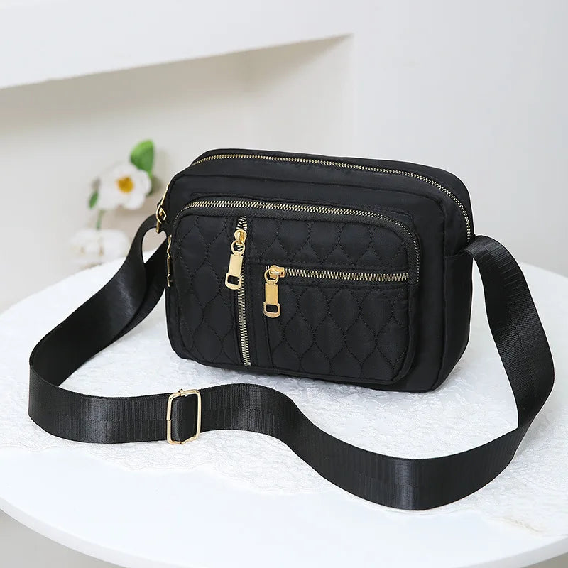 Middle-aged Women's Shoulder Bag Casual Multi-layer Messenger Collection Purse