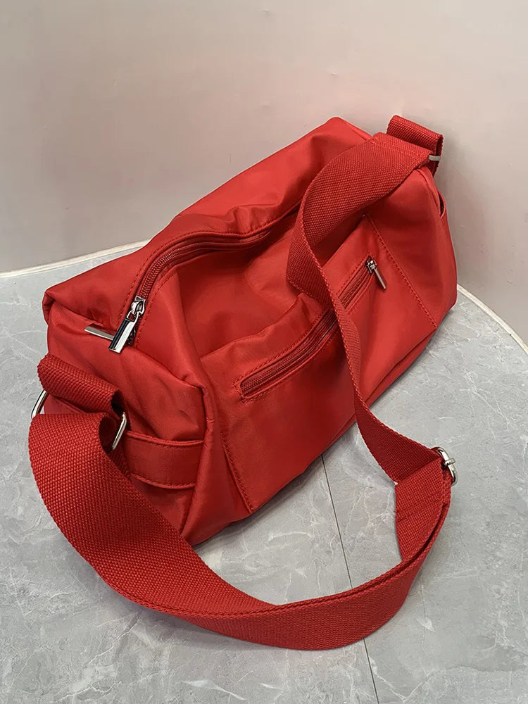 Waterproof Oxford Cloth Shoulder Bag Women Large Capacity Travel Duffle