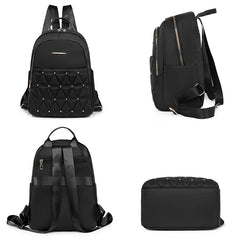 Waterproof Backpacks Rivet Student Girl Schoolbag Women's Shoulder Bags