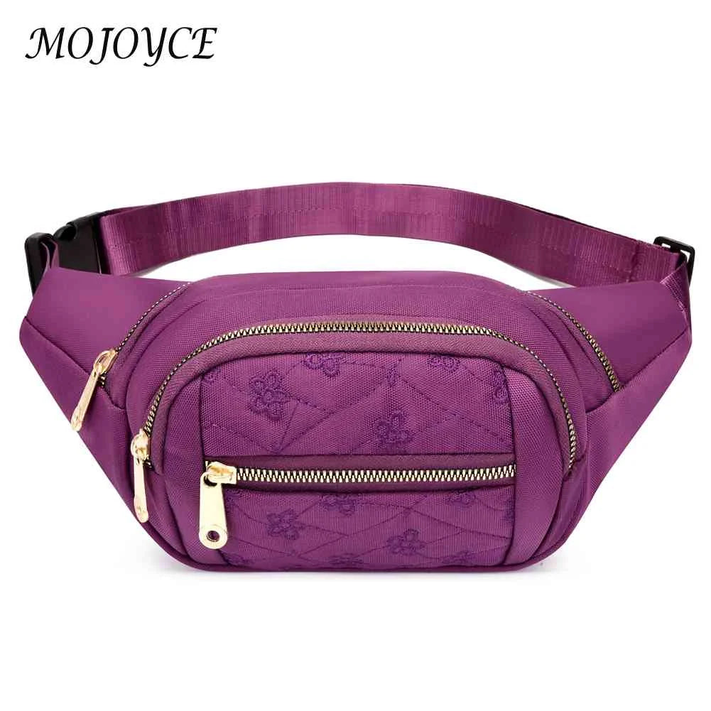 Oxford Cloth Multilayer Fanny Pack for Fitness Running Cycling Gym