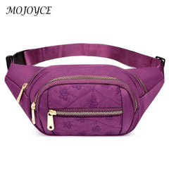 Oxford Cloth Multilayer Fanny Pack for Fitness Running Cycling Gym