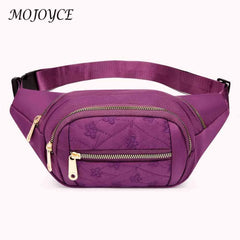 Oxford Cloth Multilayer Fanny Pack for Fitness Running Cycling Gym