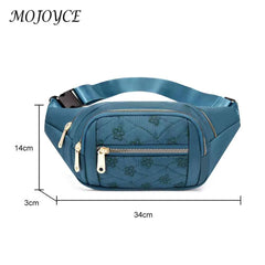 Oxford Cloth Multilayer Fanny Pack for Fitness Running Cycling Gym