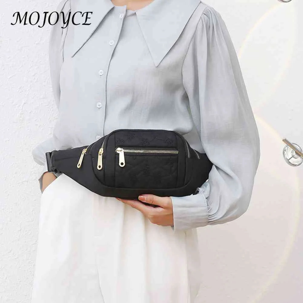 Oxford Cloth Multilayer Fanny Pack for Fitness Running Cycling Gym