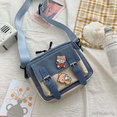 Oxford Crossbody Bags Youth Female Casual Student Girls Canvas Small Square Bag