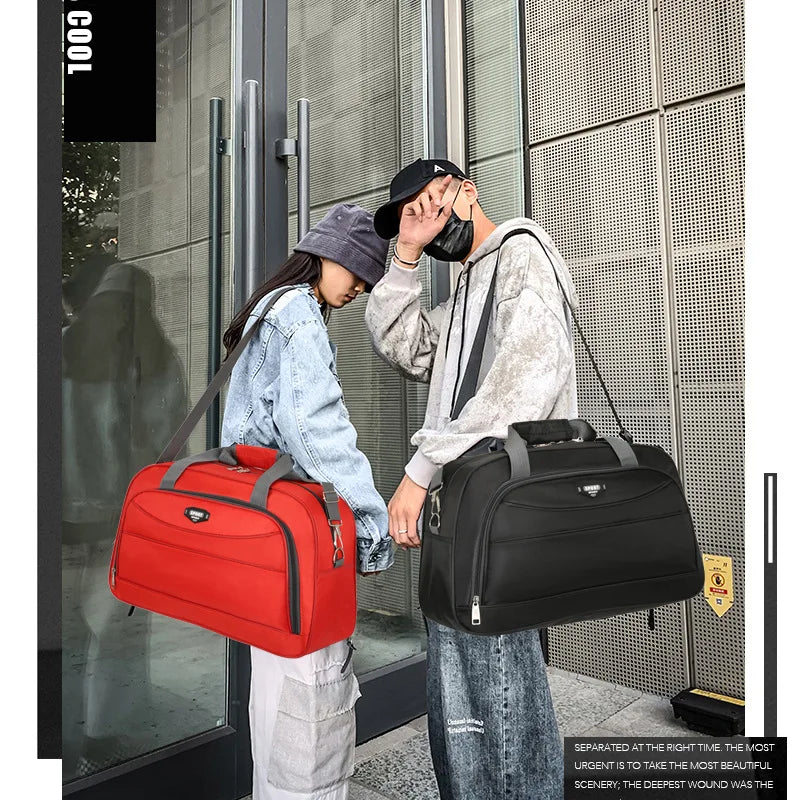 Oxford Large Capacity Nylon Duffle Bag Weekend Travel Bag For Women