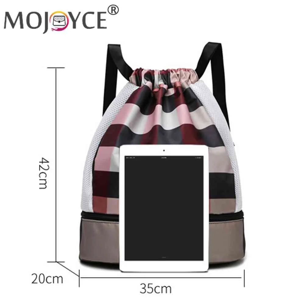 Oxford Fitness Bag Large Capacity Gym Bag with Shoe Compartment Lightweight