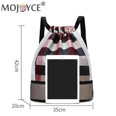 Oxford Fitness Bag Large Capacity Gym Bag with Shoe Compartment Lightweight
