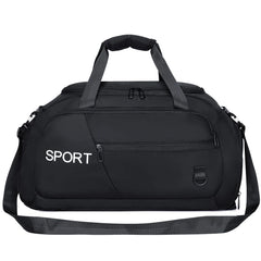 Oxford Fitness Gym Bag with Shoe Compartment for Outdoor Training
