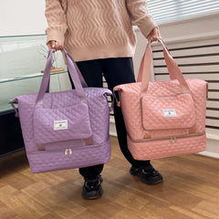 Foldable Travel Bags Unisex Large Capacity Luggage Women Shoulder Bag