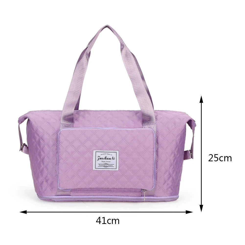 Foldable Travel Bags Unisex Large Capacity Luggage Women Shoulder Bag