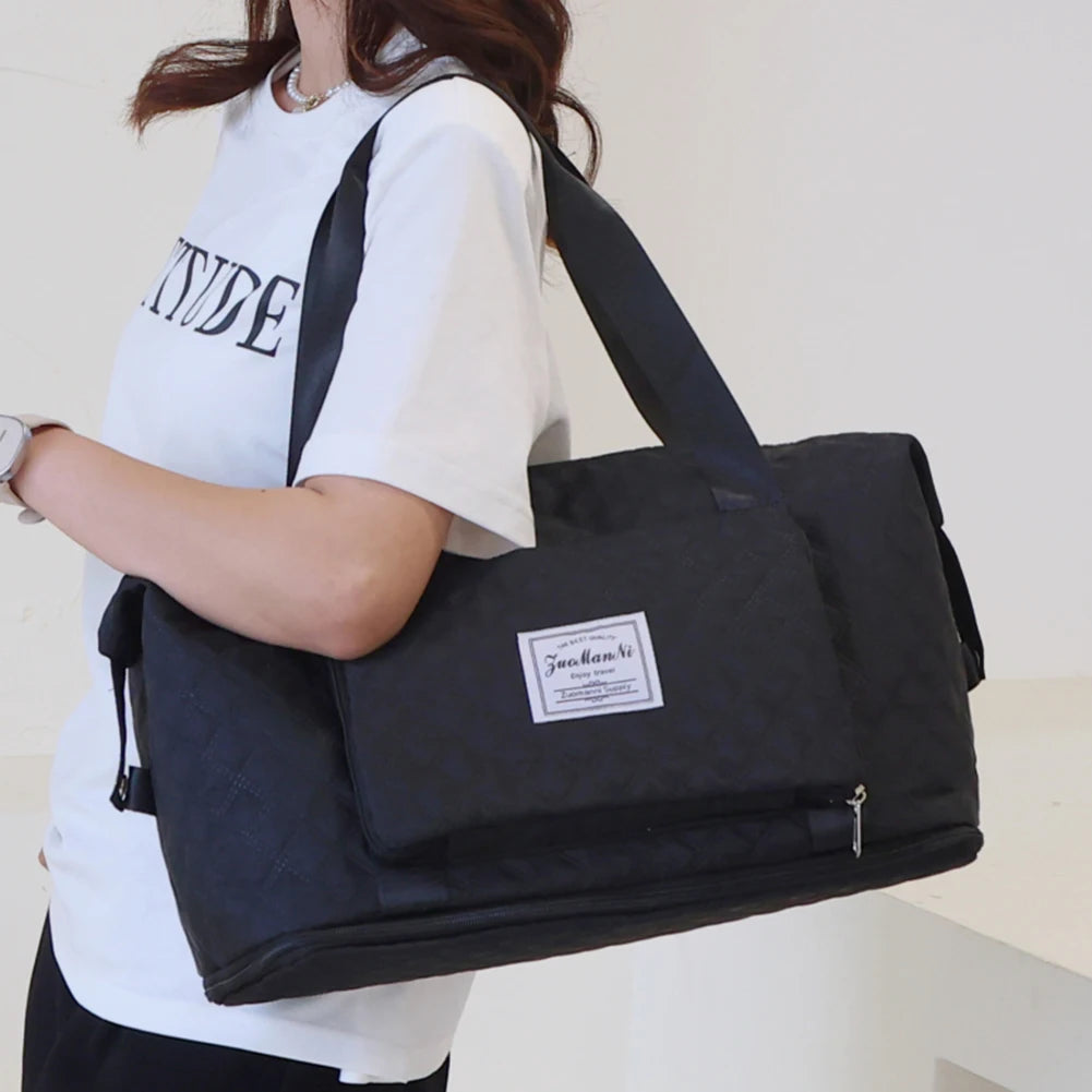 Foldable Travel Bags Unisex Large Capacity Luggage Women Shoulder Bag
