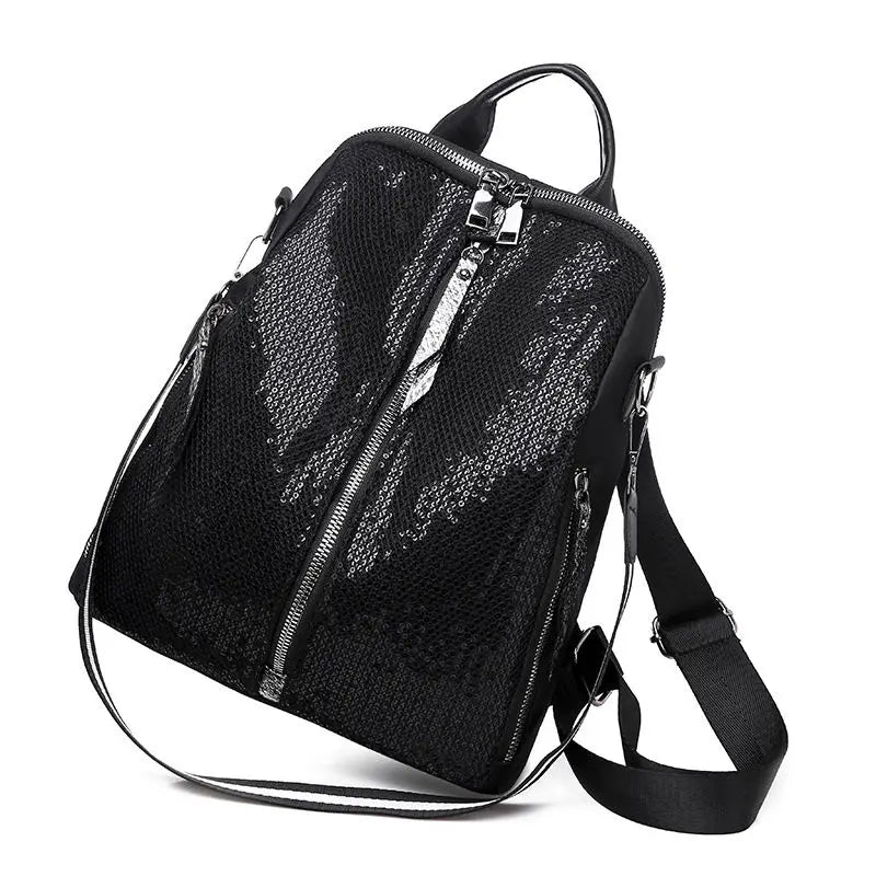 Oxford Lady Backpacks Women Bag Sequins Girl School Bags Laptop Backpack