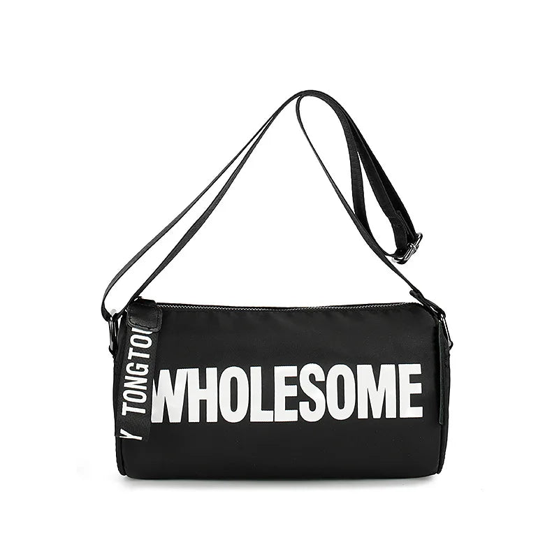 Oxford Round Small Bag Women's Crossbody Shoulder Bag Letter Messenger Bag