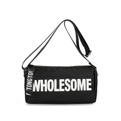 Oxford Round Small Bag Women's Crossbody Shoulder Bag Letter Messenger Bag
