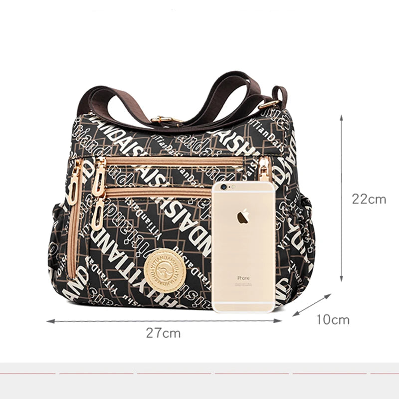 Oxford Shoulder Bag Women Casual Crossbody Bag Large Capacity