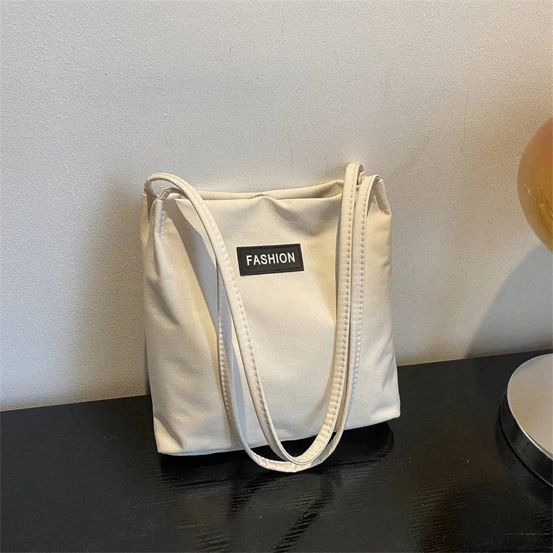 Oxford Shoulder Bag Women Large Capacity Shopping Handbag Foldable Tote Purse