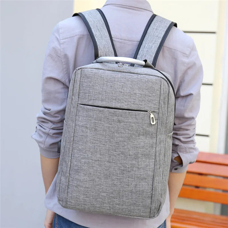 Oxford Ultralight Anti-Theft Office Men USB Backpack