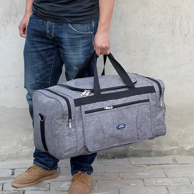 Large Capacity Duffle Bag for Men, Waterproof Oxford Travel Bag