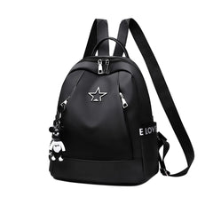 Oxford Women Backpack Large Capacity Travel Shoulder Bag Pendant School Bags
