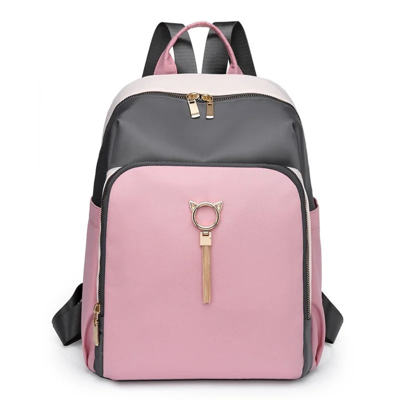 Large Capacity Oxford Women School Backpack