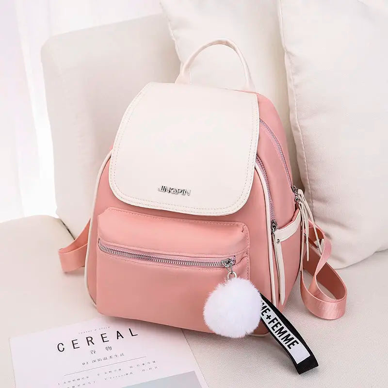 Oxford Women's Mini Backpack Waterproof Biker Shoulder Bag for Teen Girls