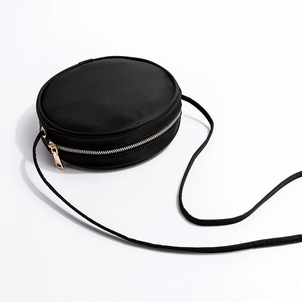 Small Round Canvas Shoulder Bag Casual Wild Fairy Bag